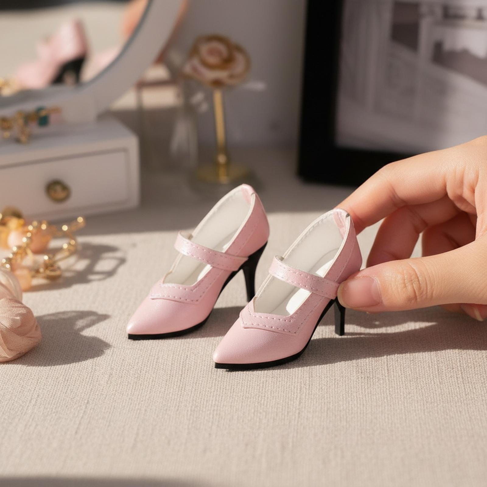 Court Heel Pointed - Miniatur-Modepuppen-Absätze, spitze Zehen, Harz-Highheels für formelle