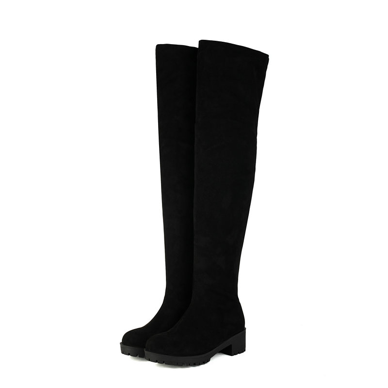 Faux Wildleder Leder Flock Sli – Sock Boot Women Bewertung und Preis