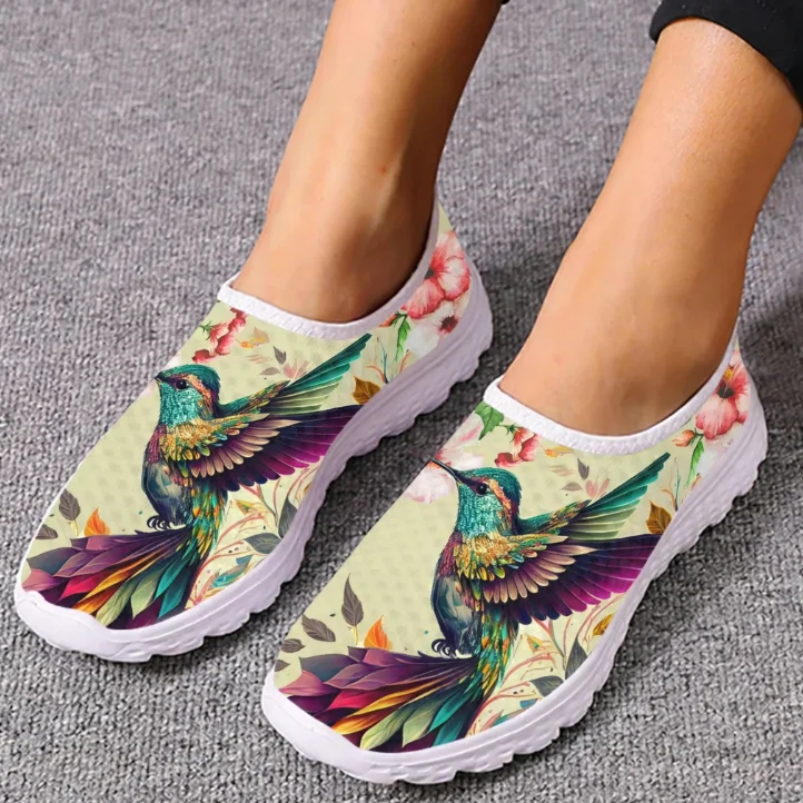 Kolibri-Sonnenblumen-Print Loa – Women Shoes Tennis Bewertung und Preis