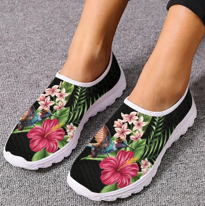 Kolibri-Sonnenblumen-Print Loa – Women Shoes Tennis Bewertung und Preis
