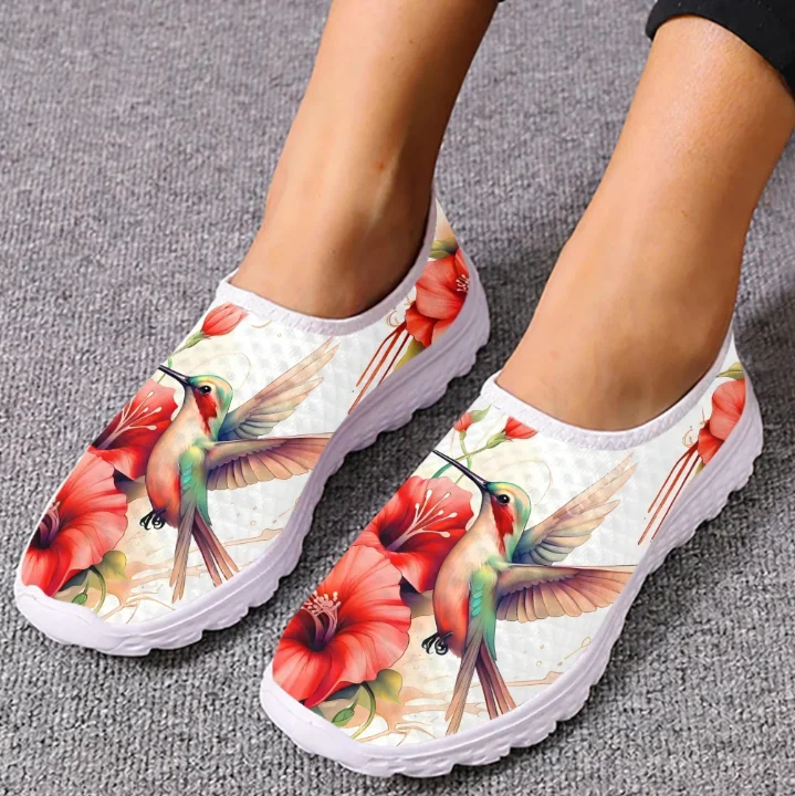 Kolibri-Sonnenblumen-Print Loa – Women Shoes Tennis Bewertung und Preis
