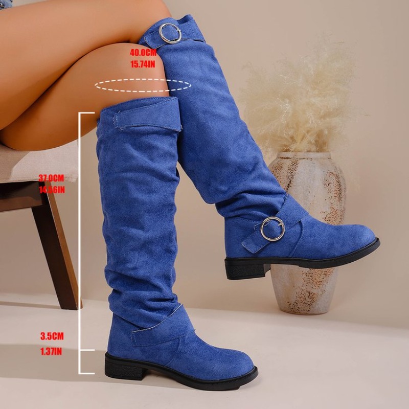 Vintage Western-Style Kniehohe – Knee High Boots Women Bewertung und Preis