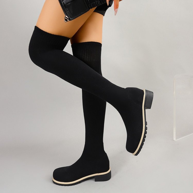 Herbst und Winter Damen Einfar – Sock Boot Women Bewertung und Preis