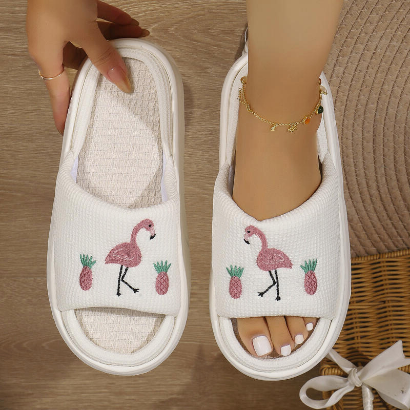 Flamingo Plateau-Hausschuhe fü – Mule Slip On Bewertung und Preis