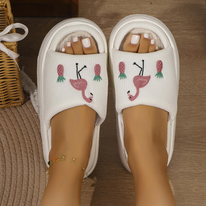 Flamingo Plateau-Hausschuhe fü – Mule Slip On Bewertung und Preis