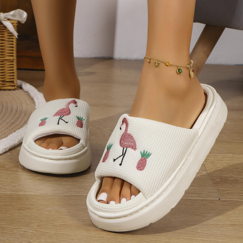 Flamingo Plateau-Hausschuhe fü – Mule Slip On Bewertung und Preis